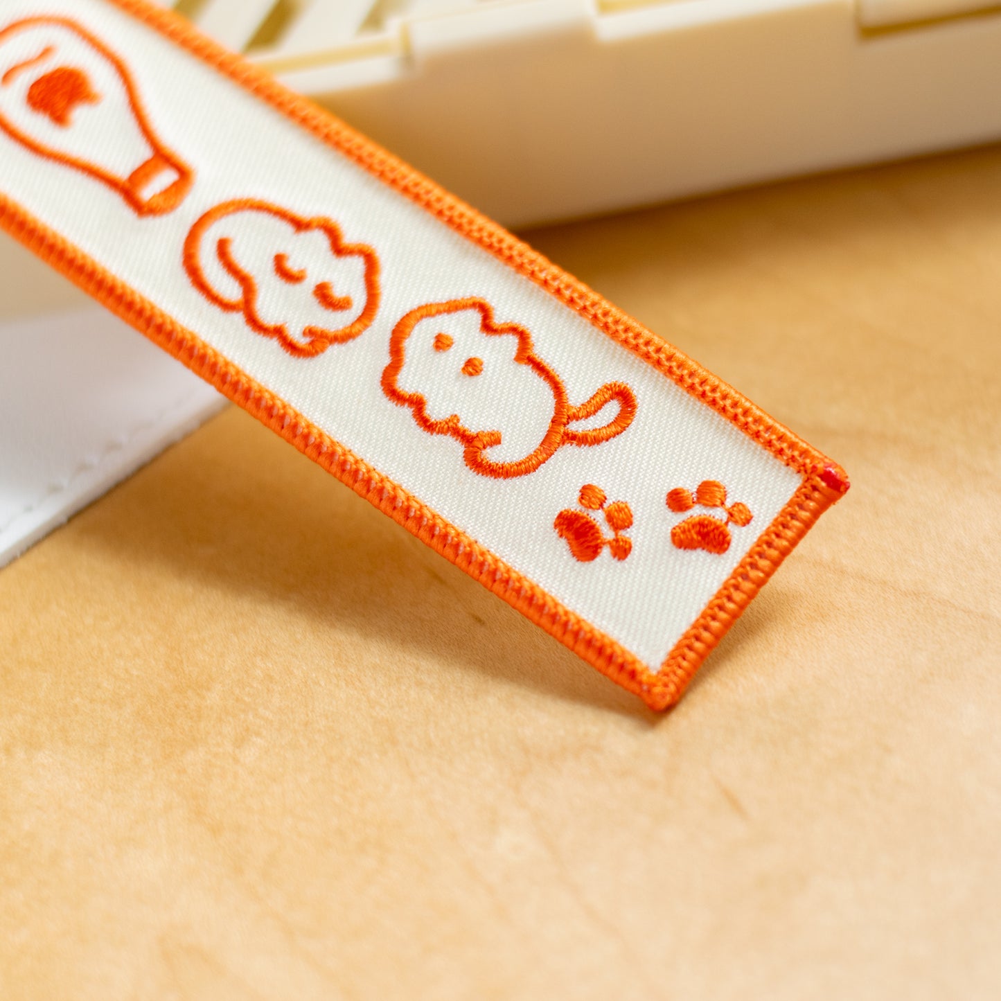 Meowyonnaise Embroidered Keychain