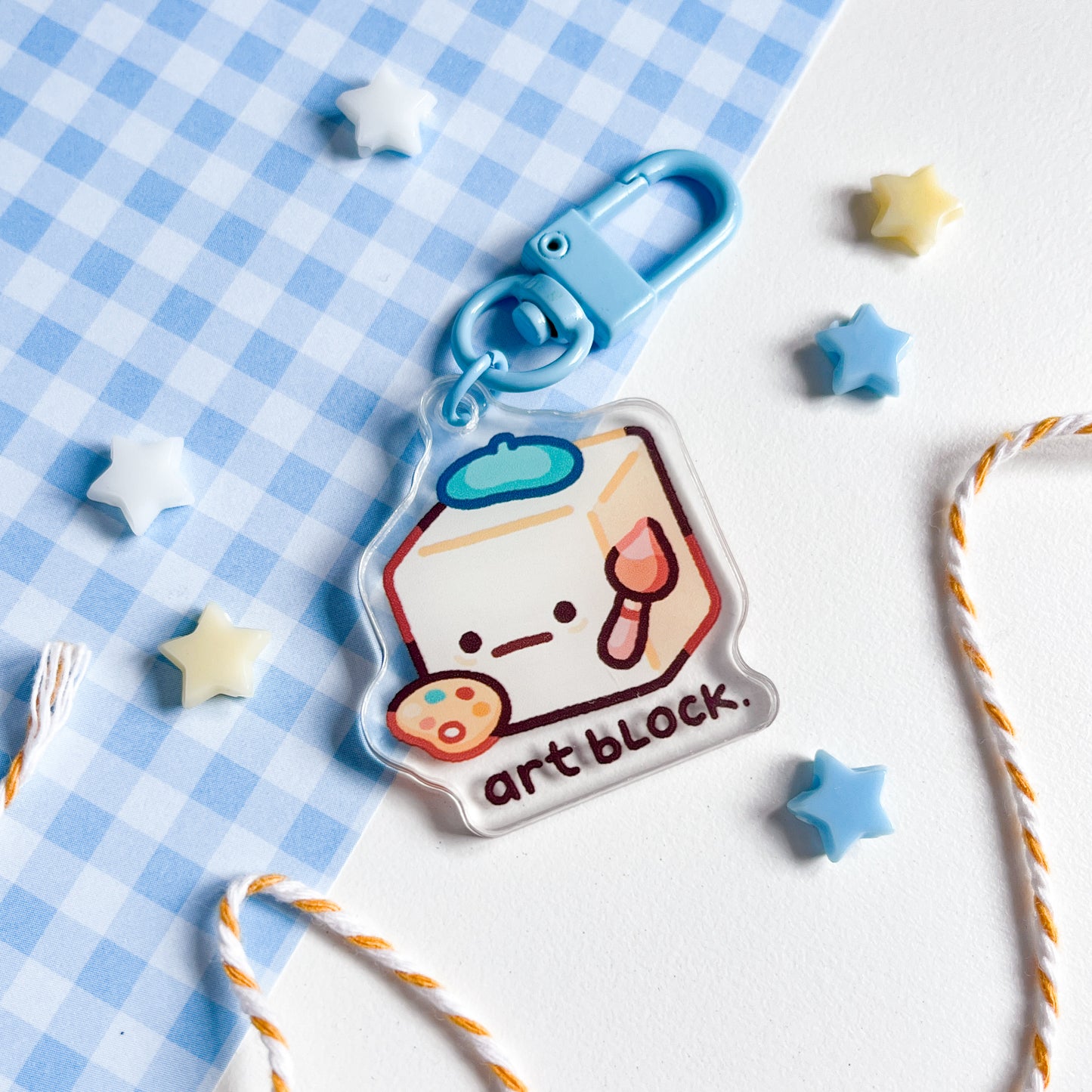 Art block Keychain