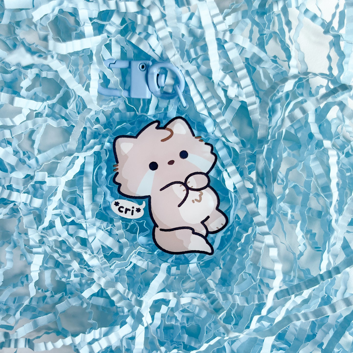 Crying Wolfy keychain