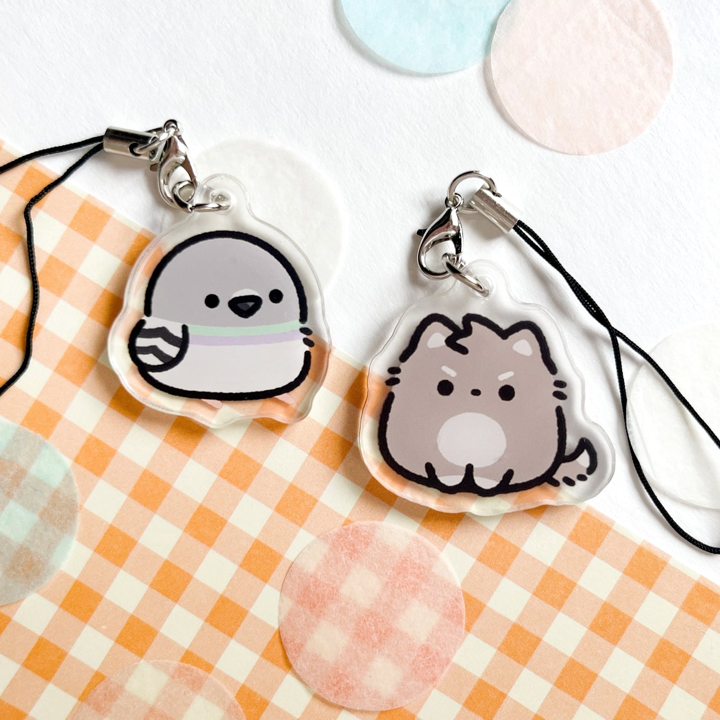 Mini Pigeon Keychain