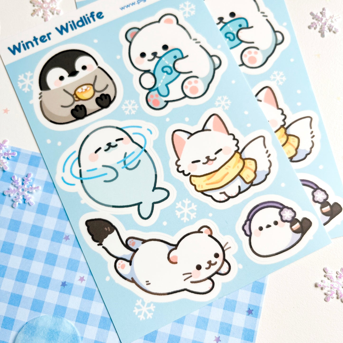 Winter Wildlife Sticker Sheet