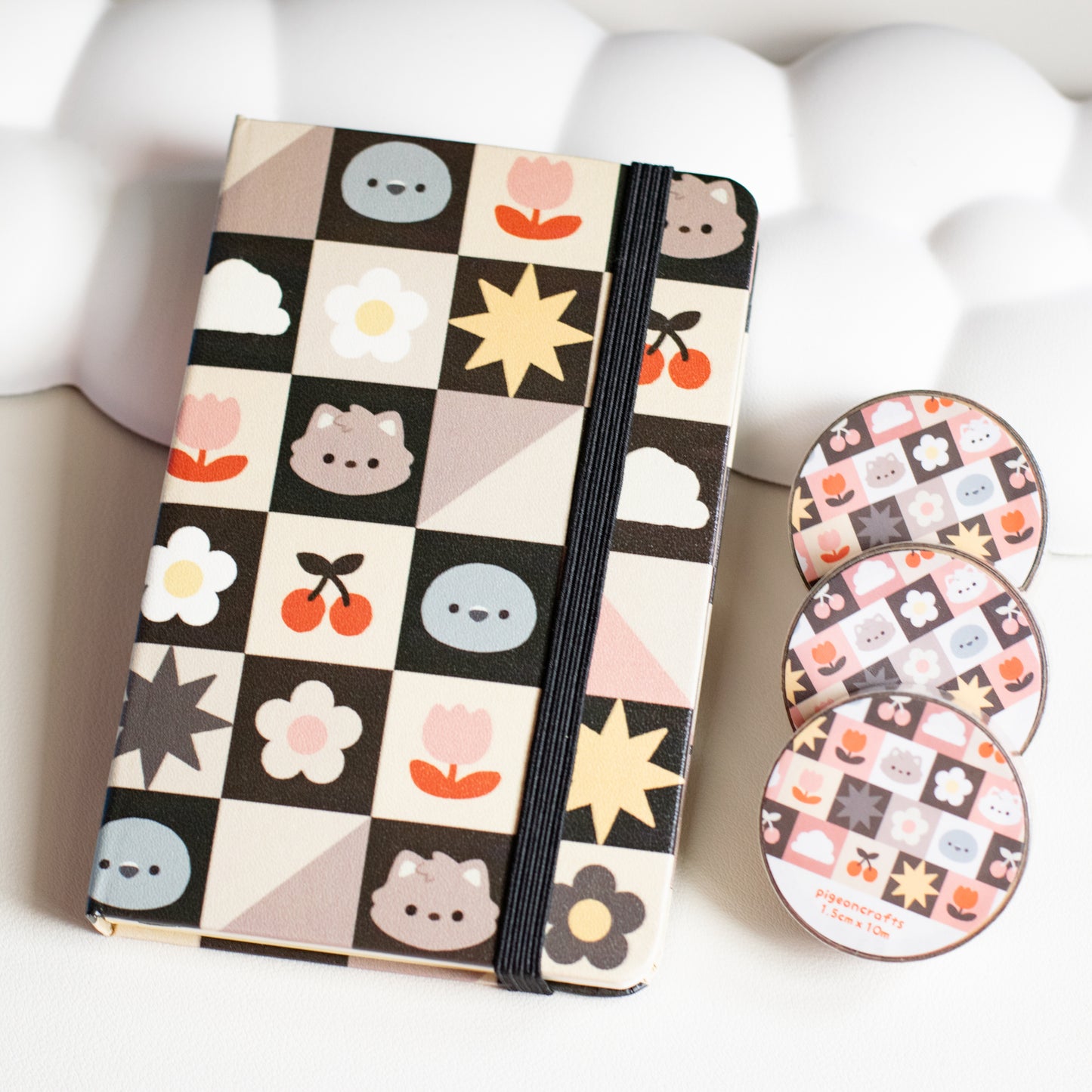 Dark Patchwork Washi Tape