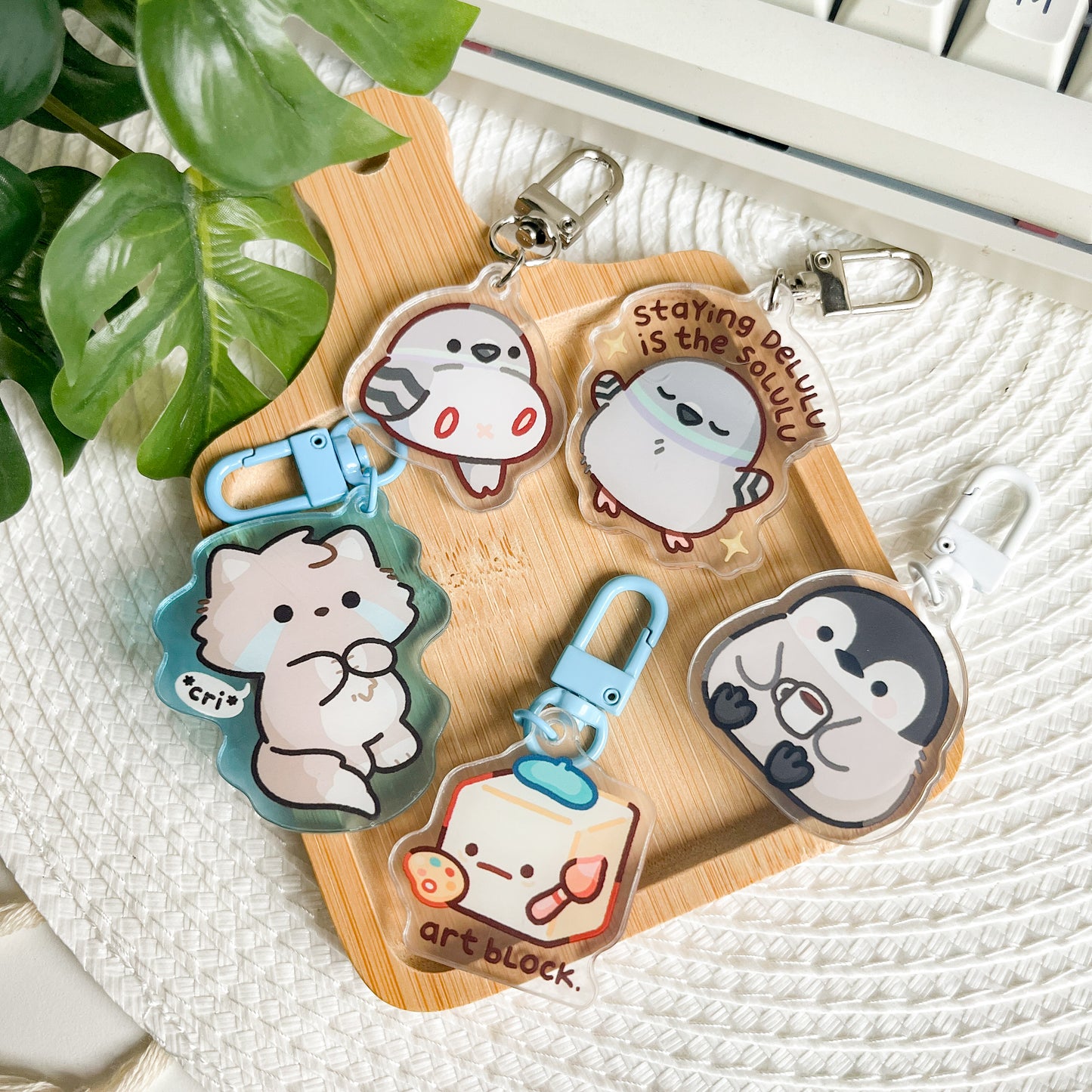 Chonky Pigeon Keychain