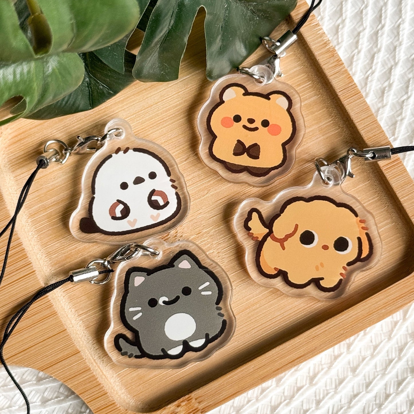 Mini Potato Poodle Keychain