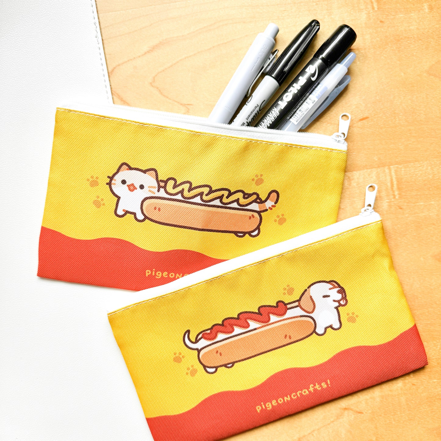 Long HotDogCat Pouch