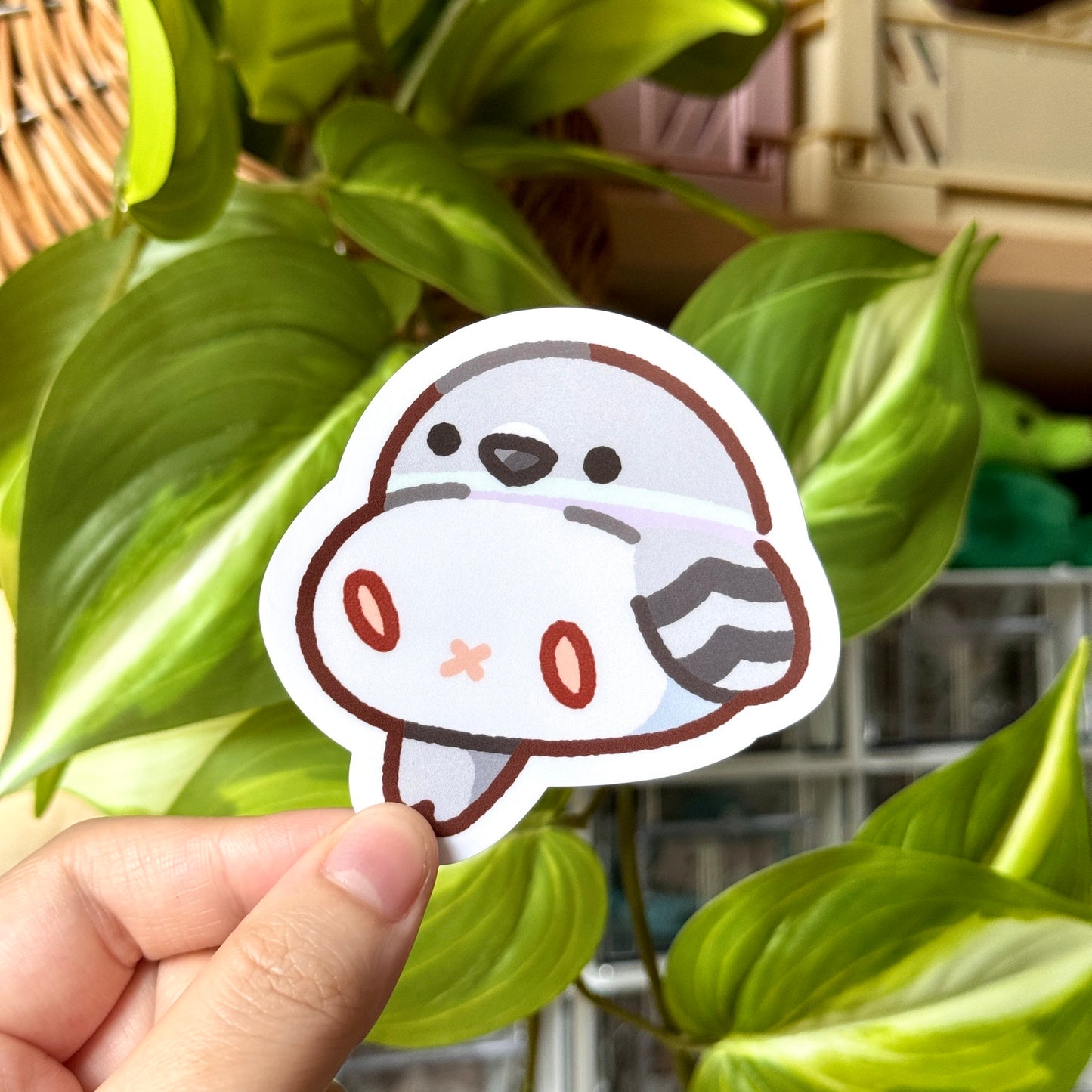 Chonky Pigeon Matte Sticker