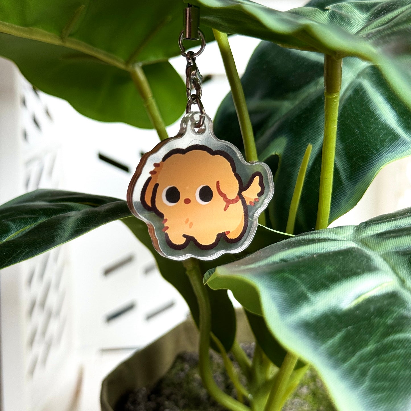 Mini Potato Poodle Keychain