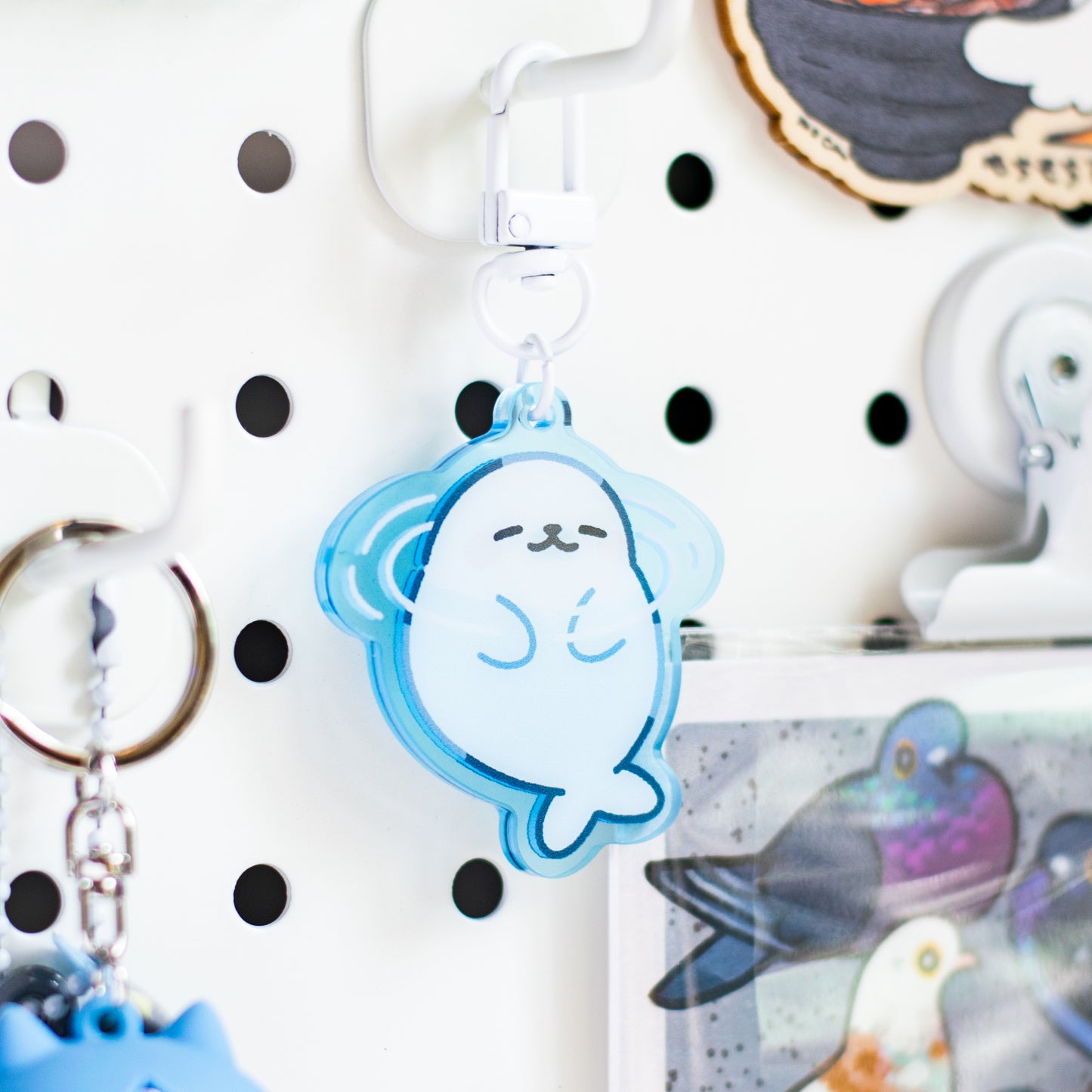 Floating Seal Keychain