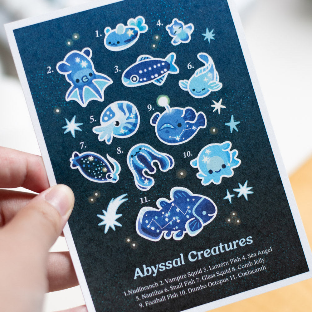 Abyssal Creatures Midnight Print