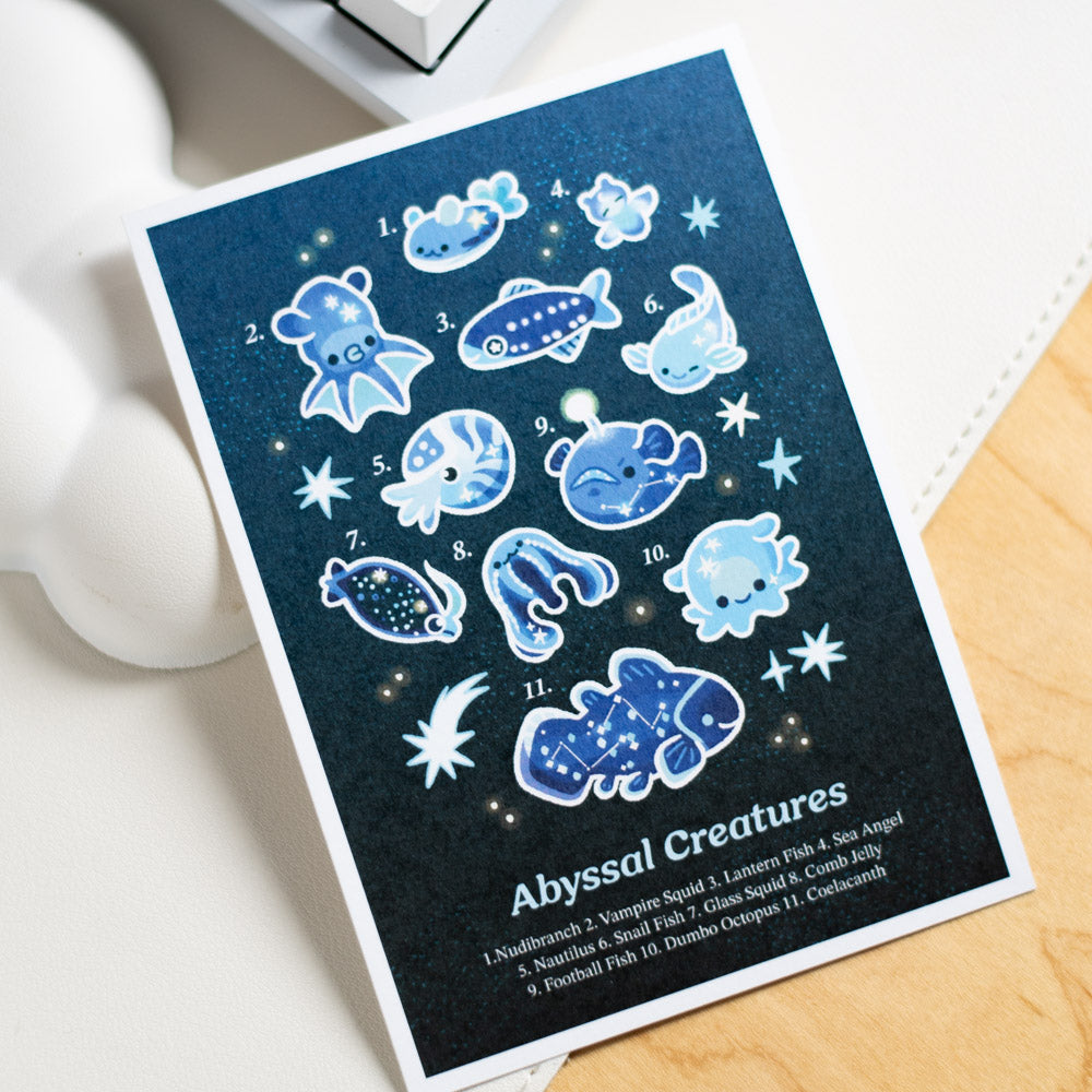 Abyssal Creatures Midnight Print