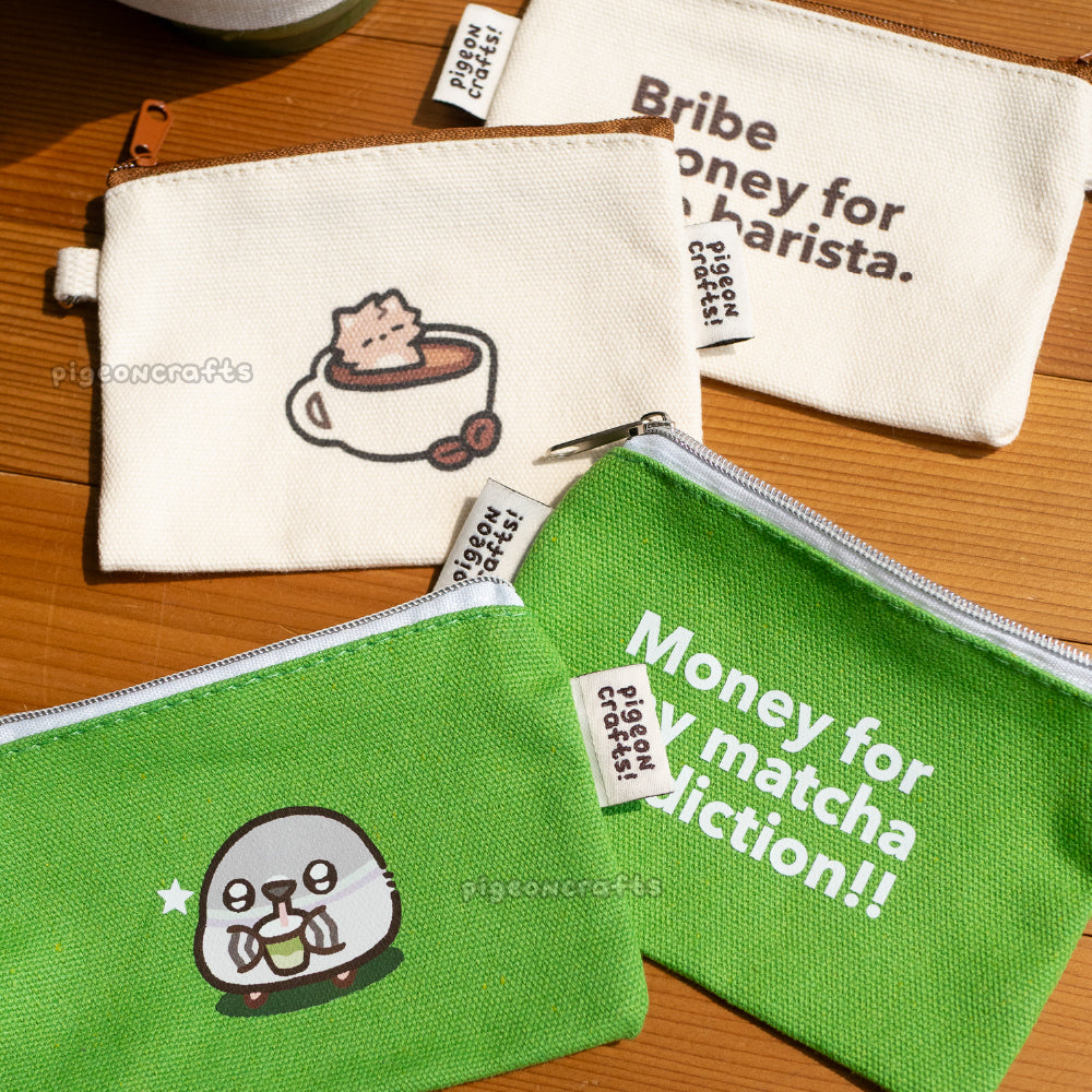 Pigeon's Matcha Fund Pouch