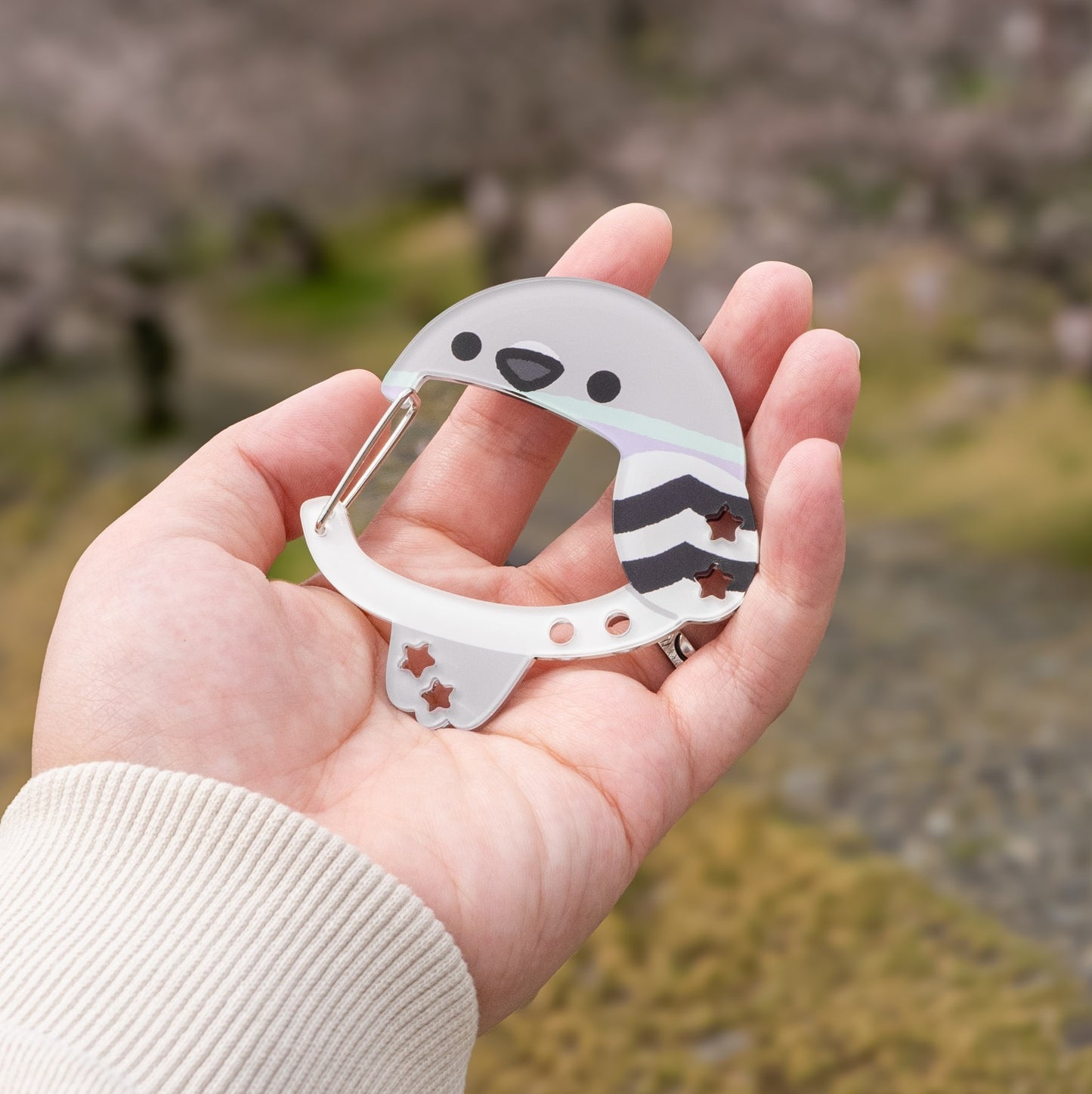 Pigeon Acrylic Carabiner