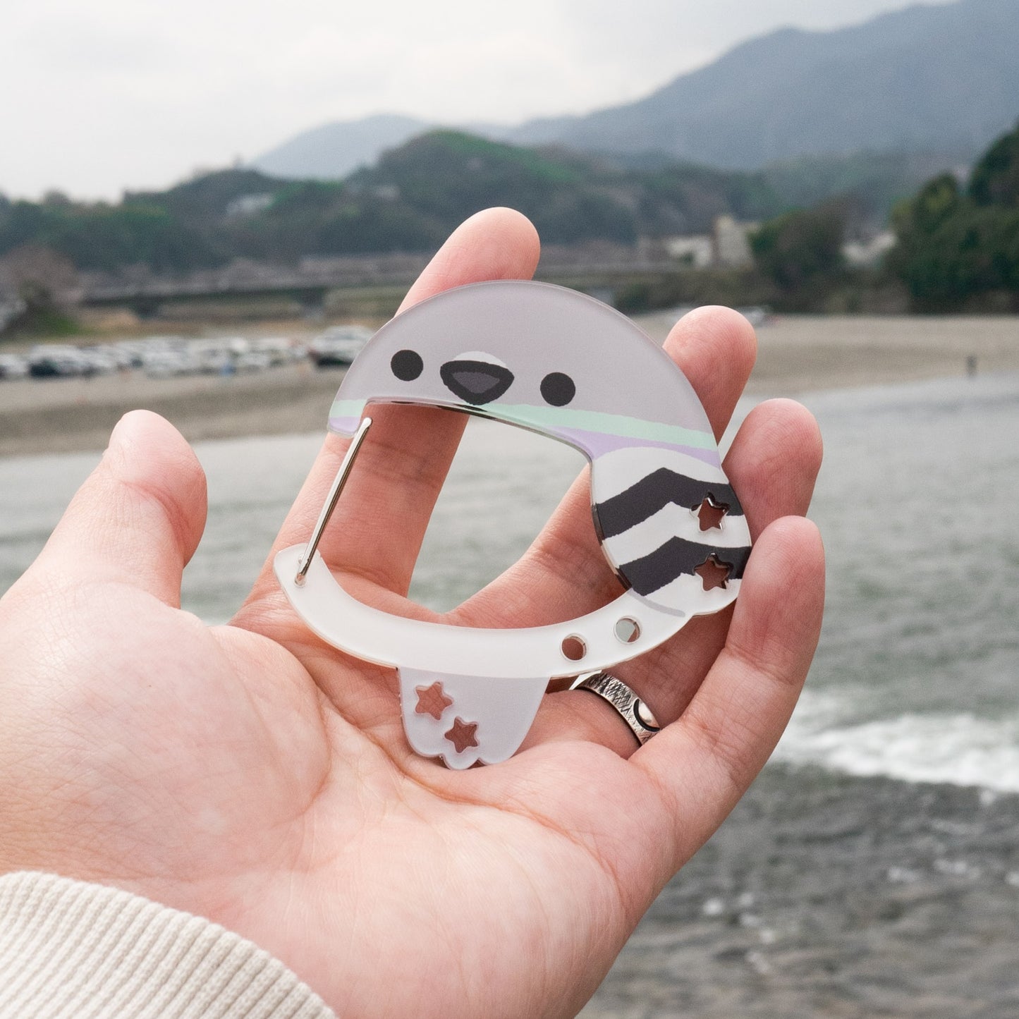 Pigeon Acrylic Carabiner