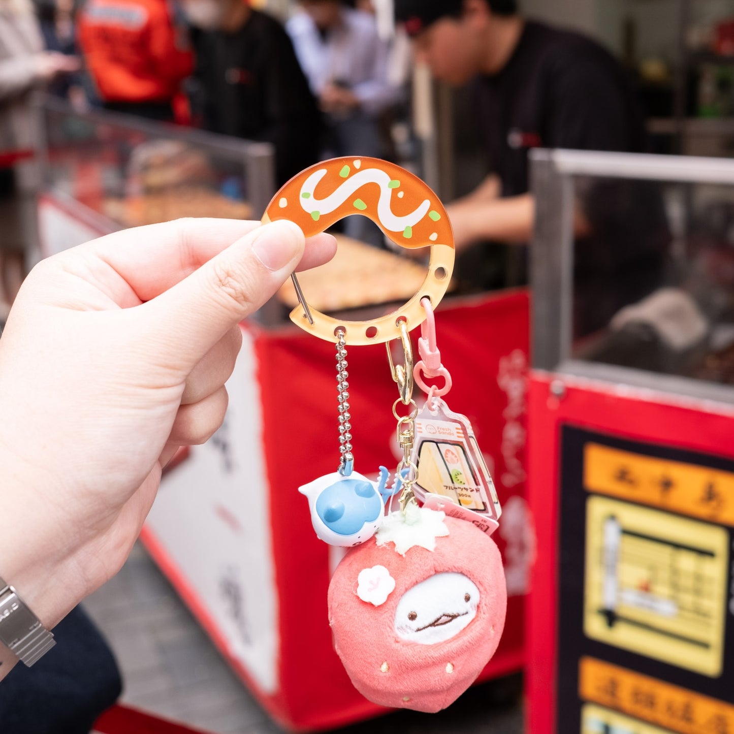 Takoyaki Acrylic Carabiner