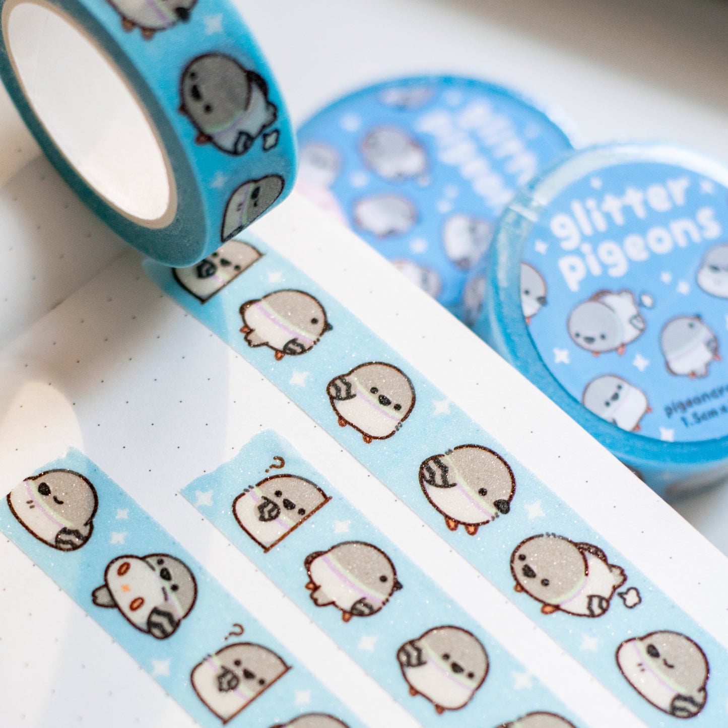 Pigeon Glitter Washi Tape