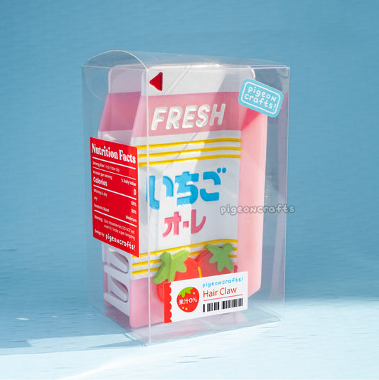 Strawberry Milk Claw Clip
