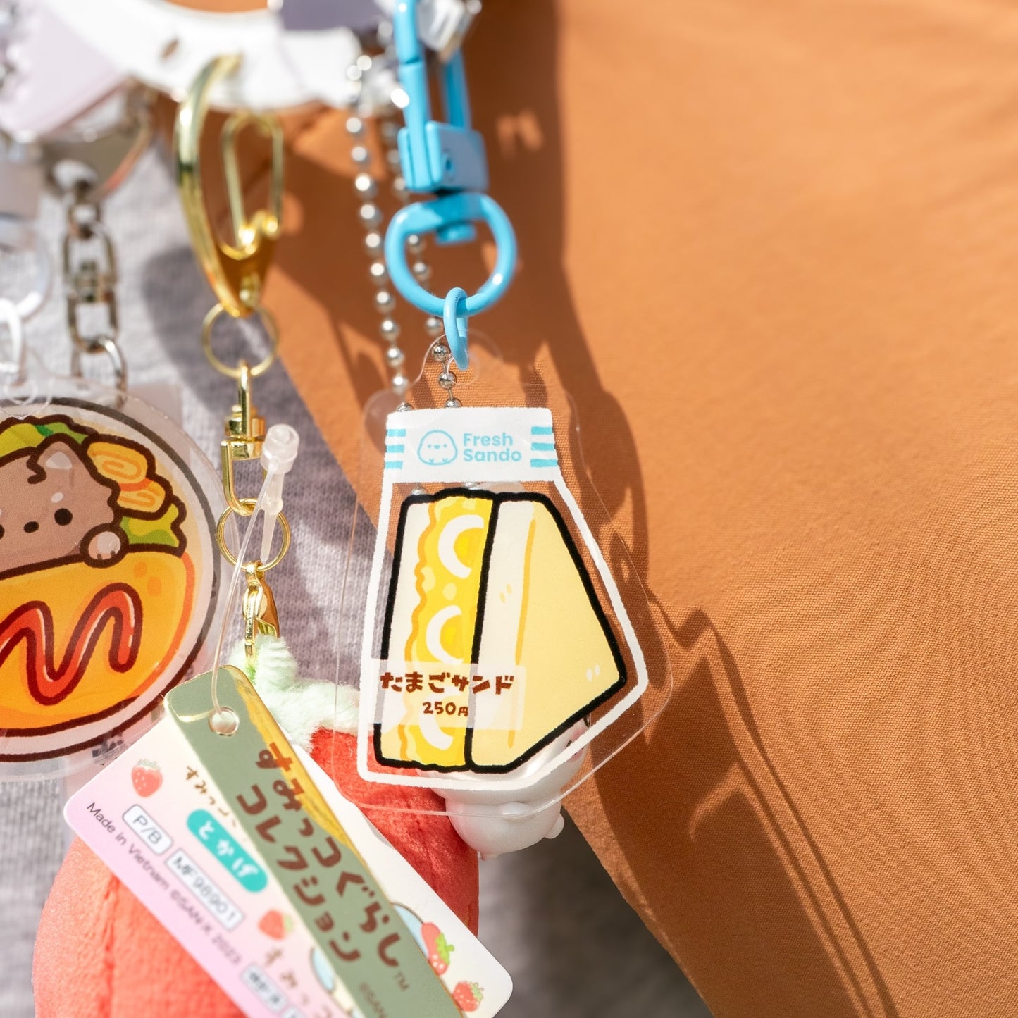Egg Sando Acrylic Keychain