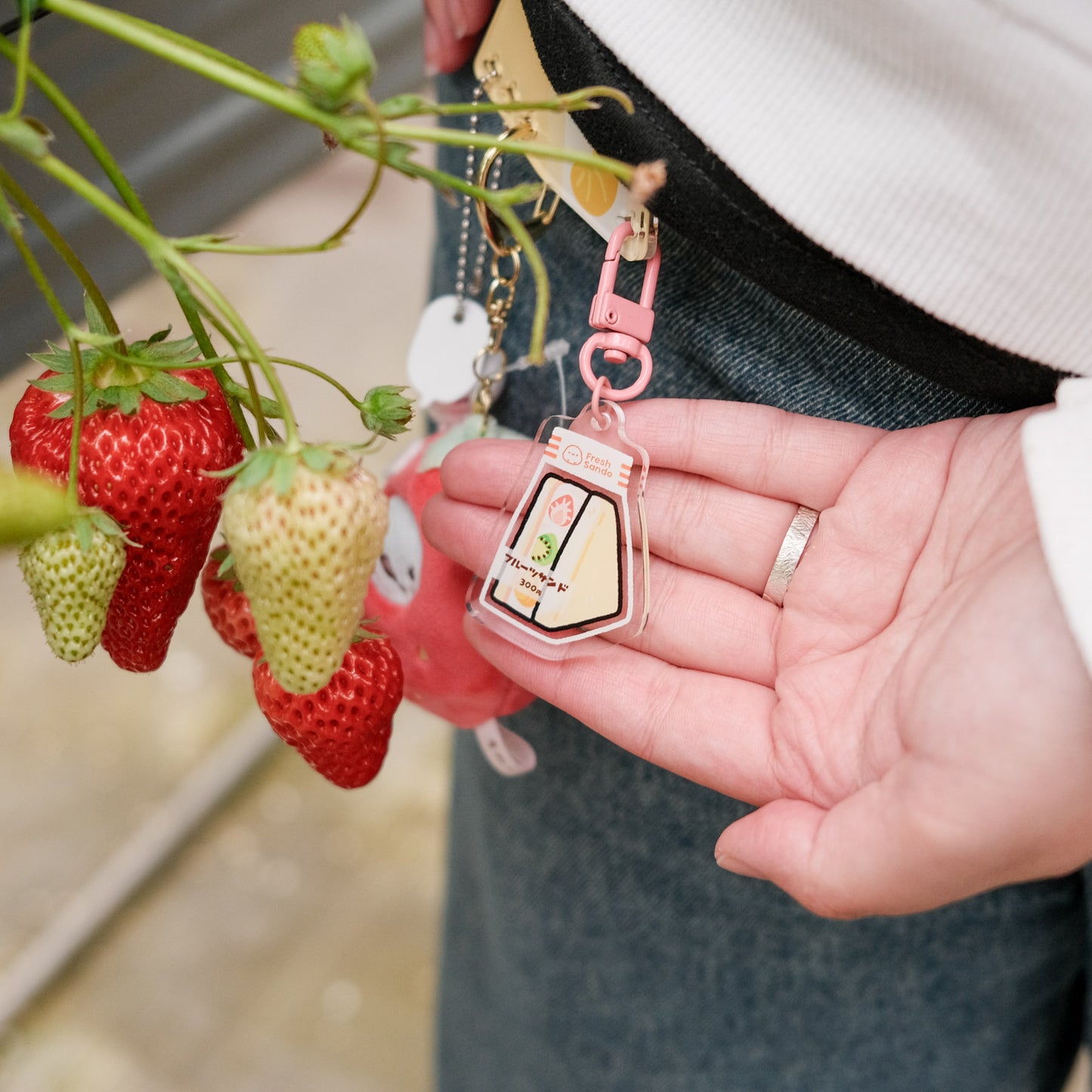 Fruit Sando Acrylic Keychain