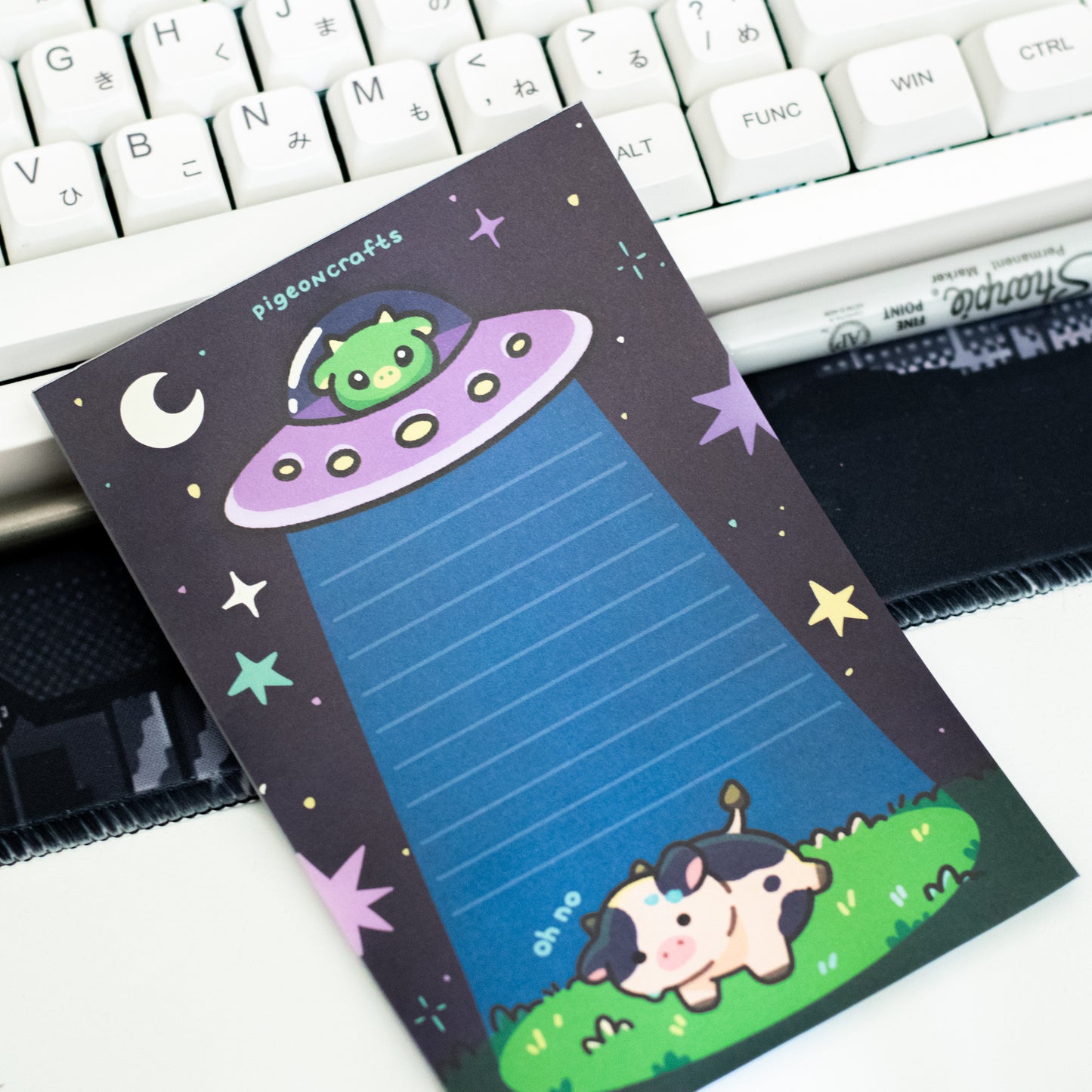 UFO Abduction Memo Pad (L)