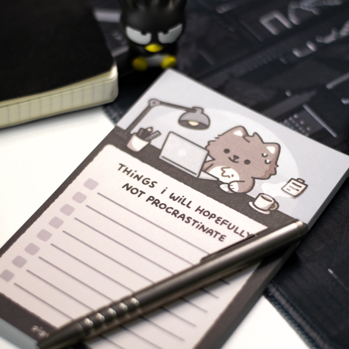 Wolfy Procrastinating Checklist Memo Pad (L)