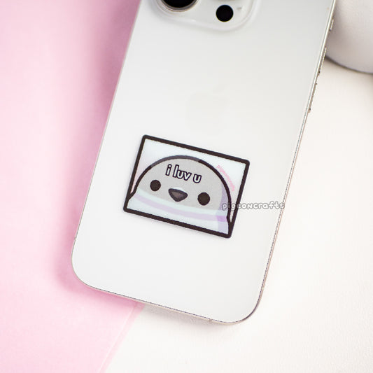 Pigeon I Luv U Mini Matte Sticker