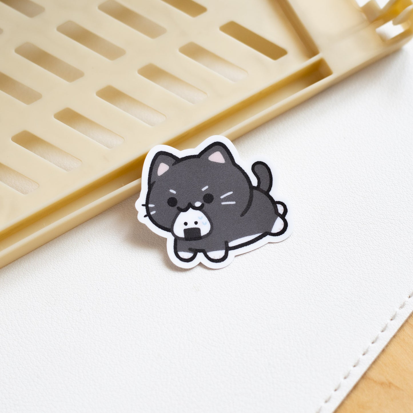 Tuxie Onigiri Lunch Mini Matte Sticker