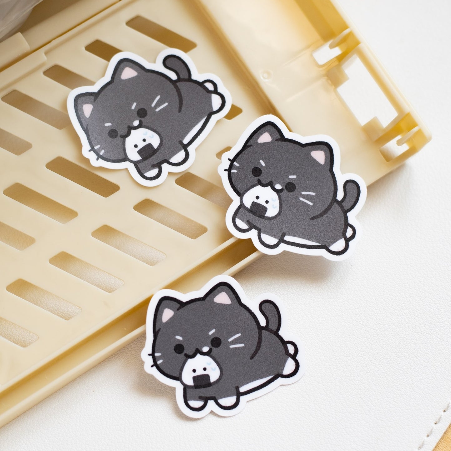 Tuxie Onigiri Lunch Mini Matte Sticker