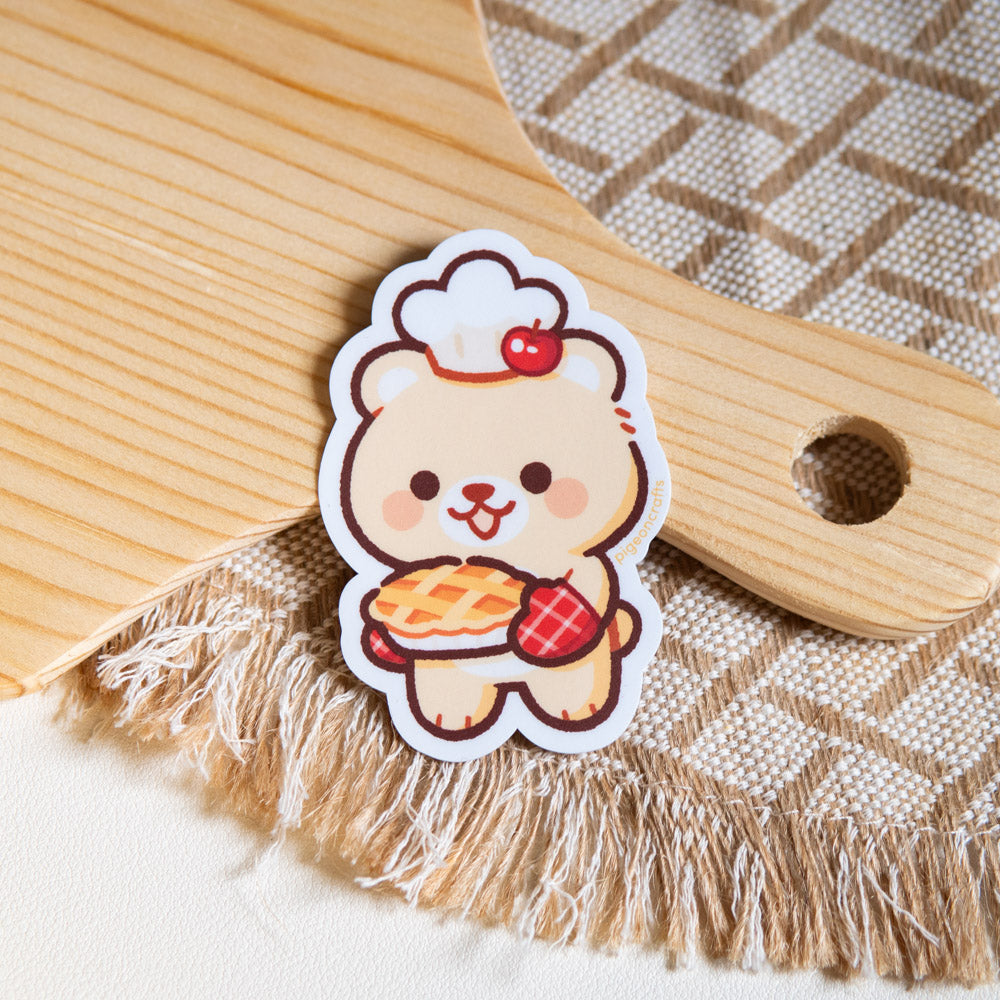 Pancake Baking Apple Pie Matte Sticker
