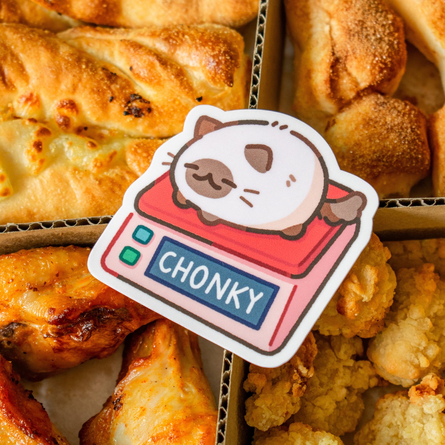 Chonky Cat Matte Sticker