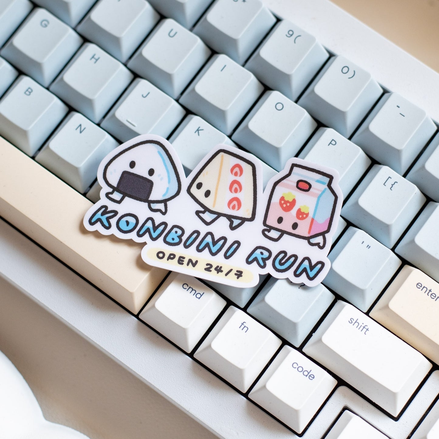 Konbini Supper Run Matte Sticker