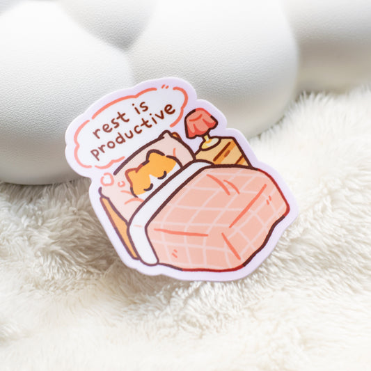 Rest is Productive Matte Sticker