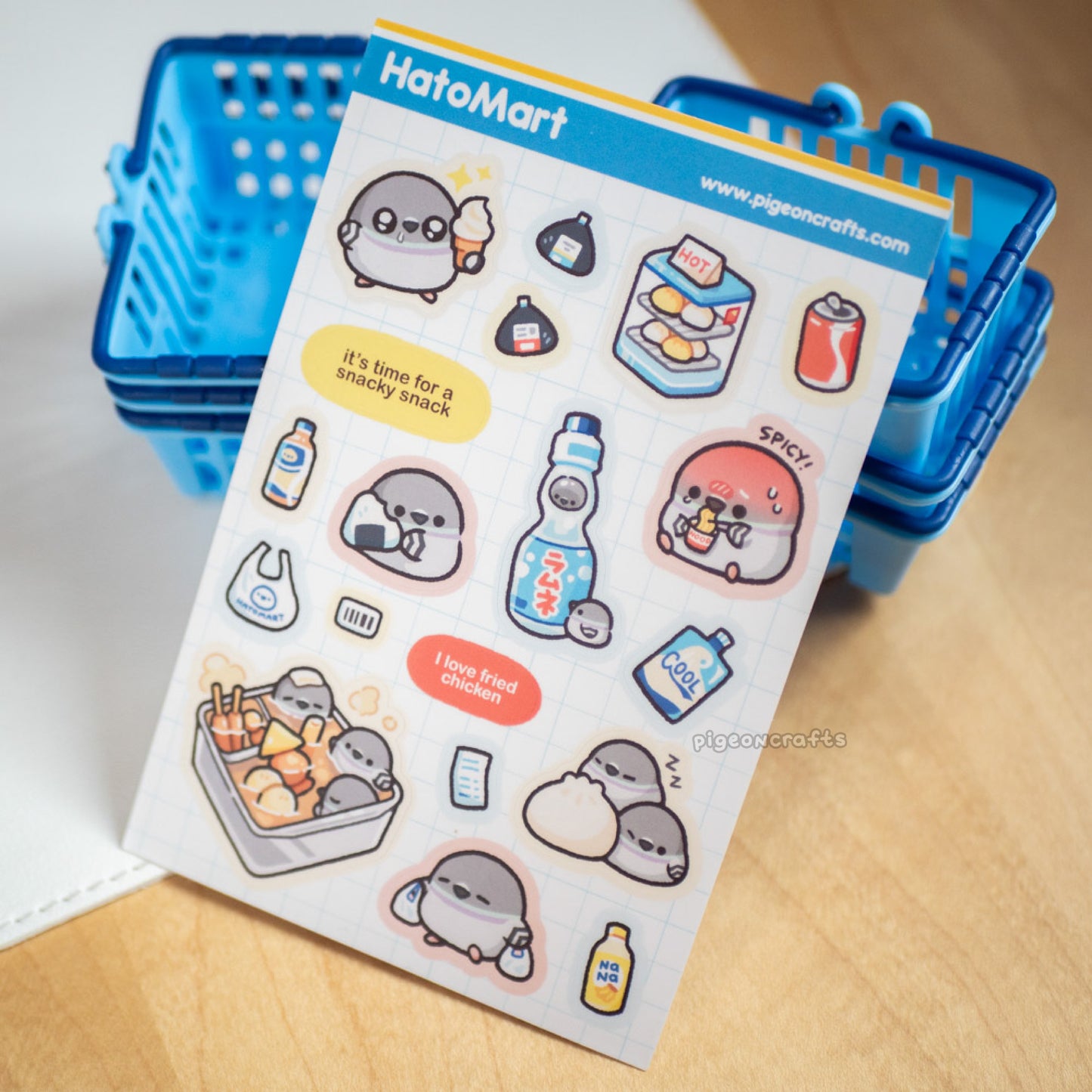 HatoMart Sticker Sheet