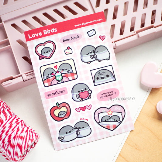 Love Birds Sticker Sheet
