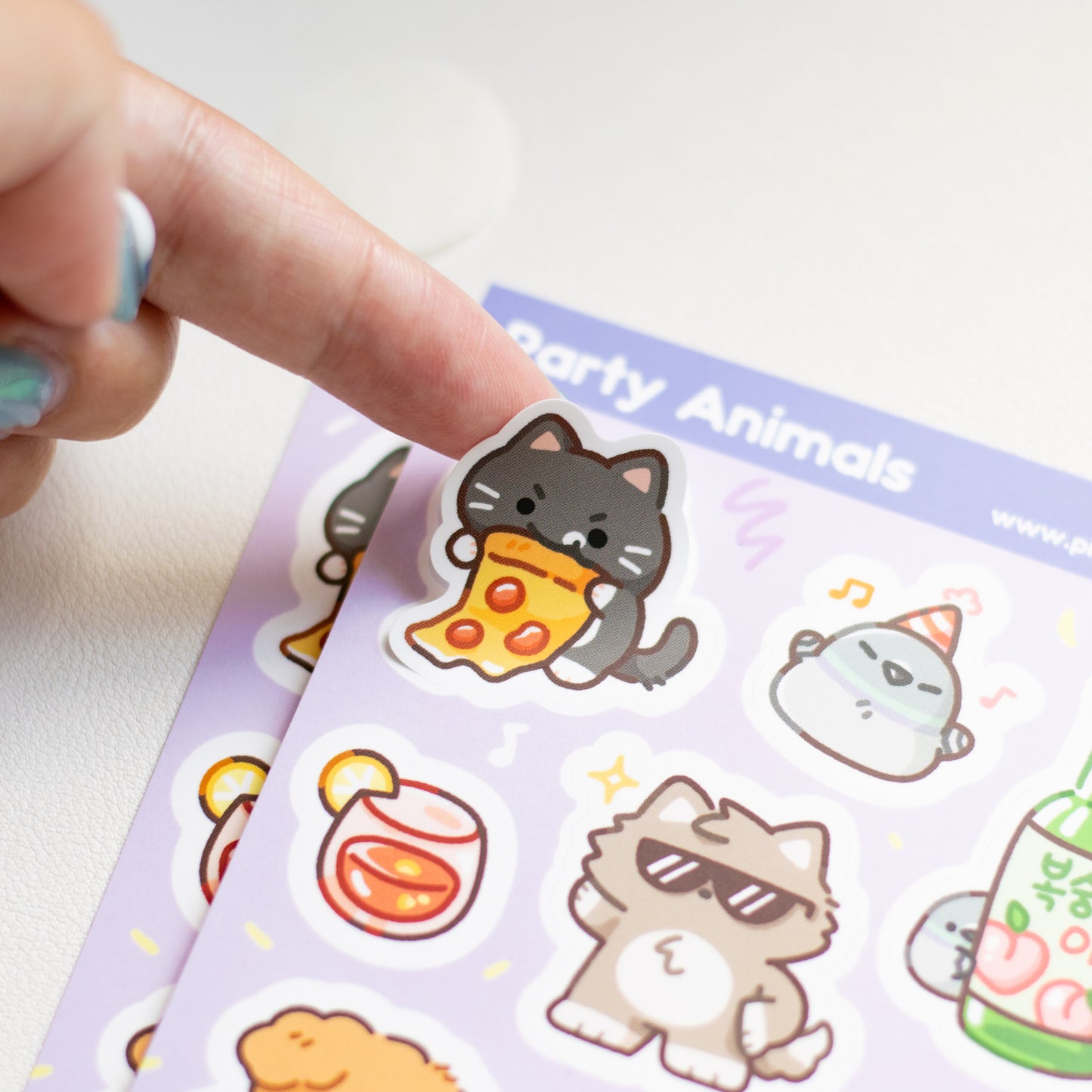 Party Animals Sticker Sheet