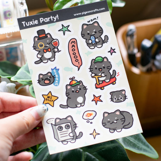 Tuxie Party Sticker Sheet