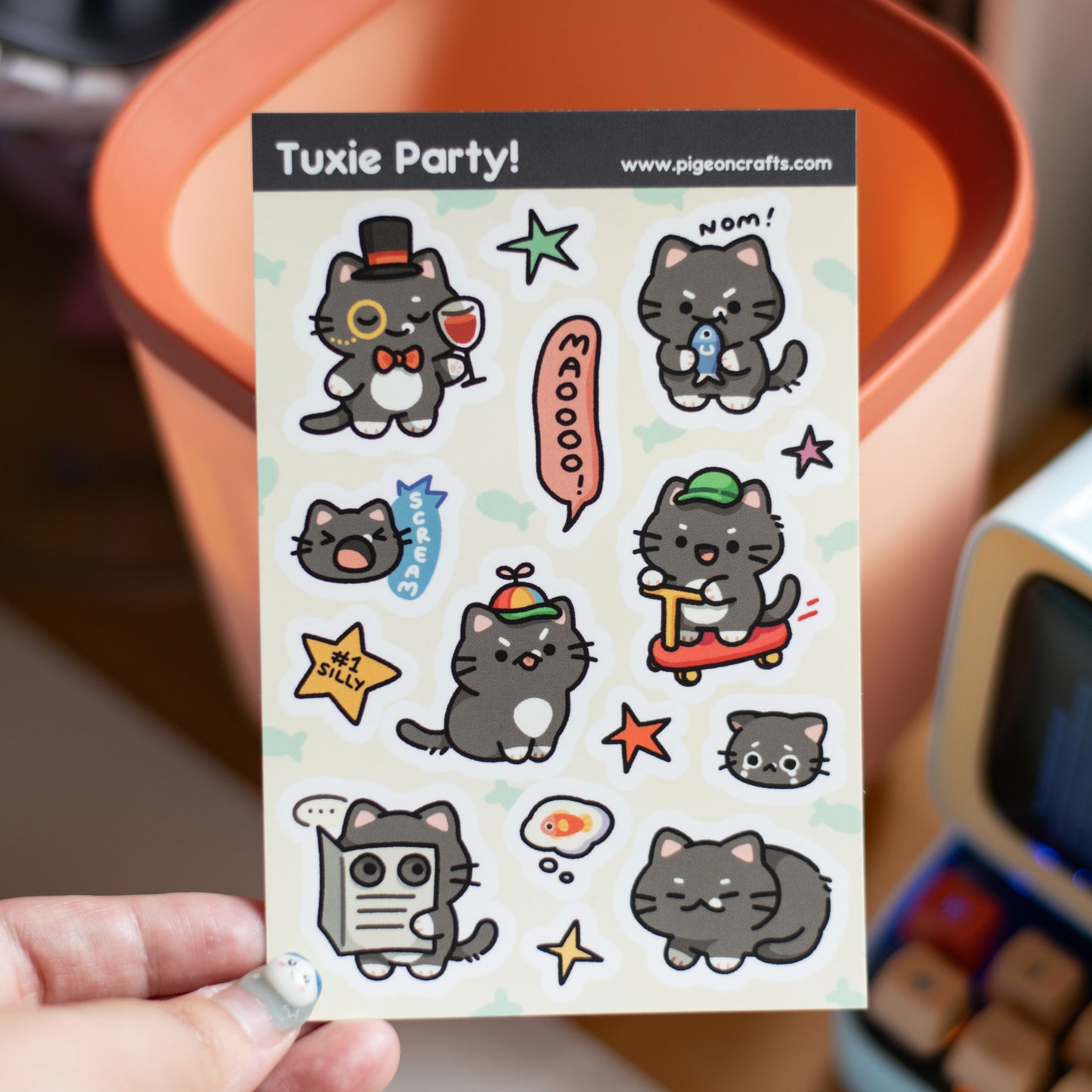 Tuxie Party Sticker Sheet