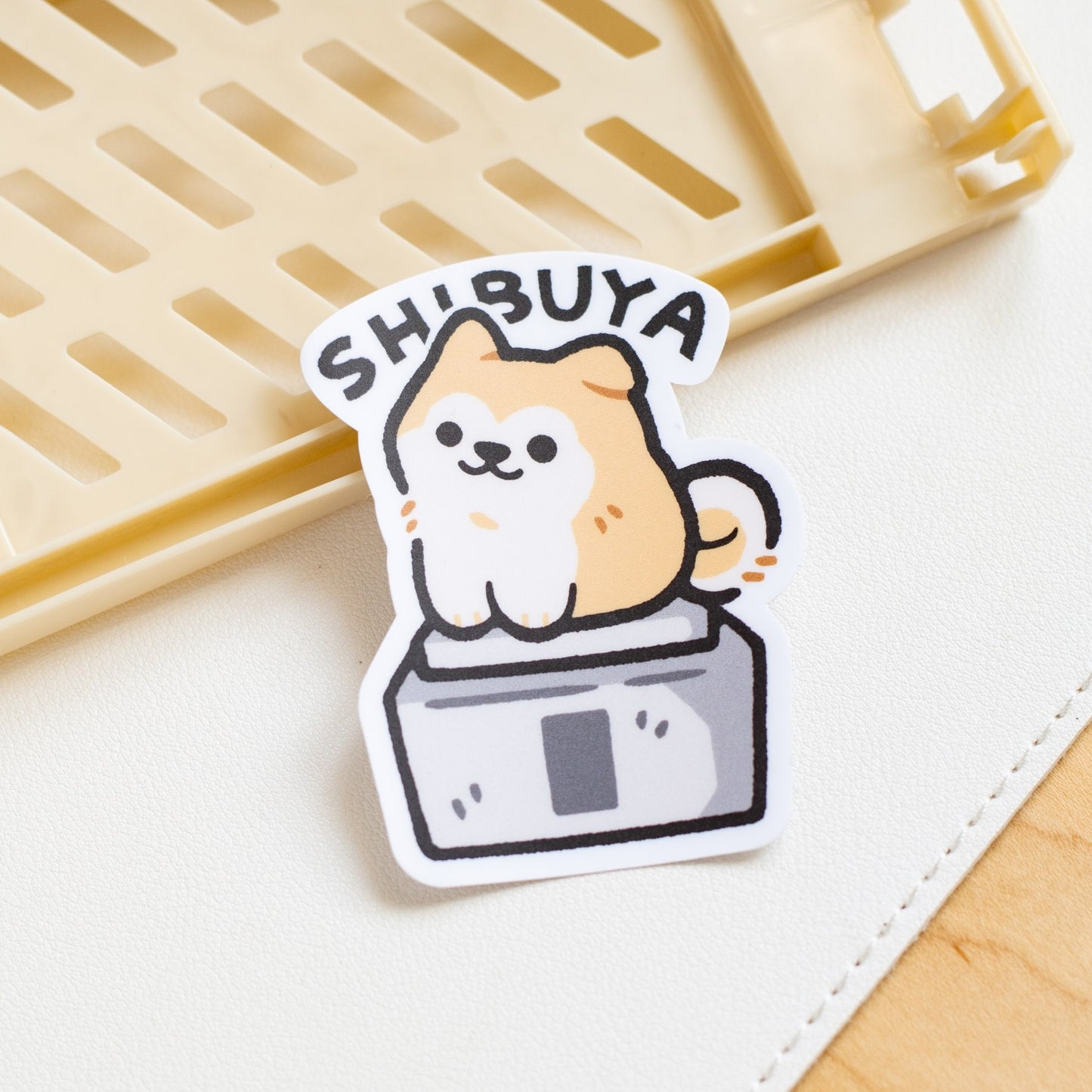 Shibuya's Hachiko Matte Sticker