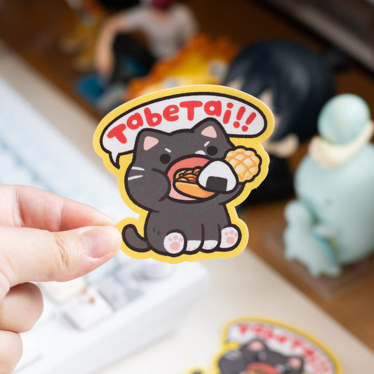 Tuxie Tabetai! Matte Sticker