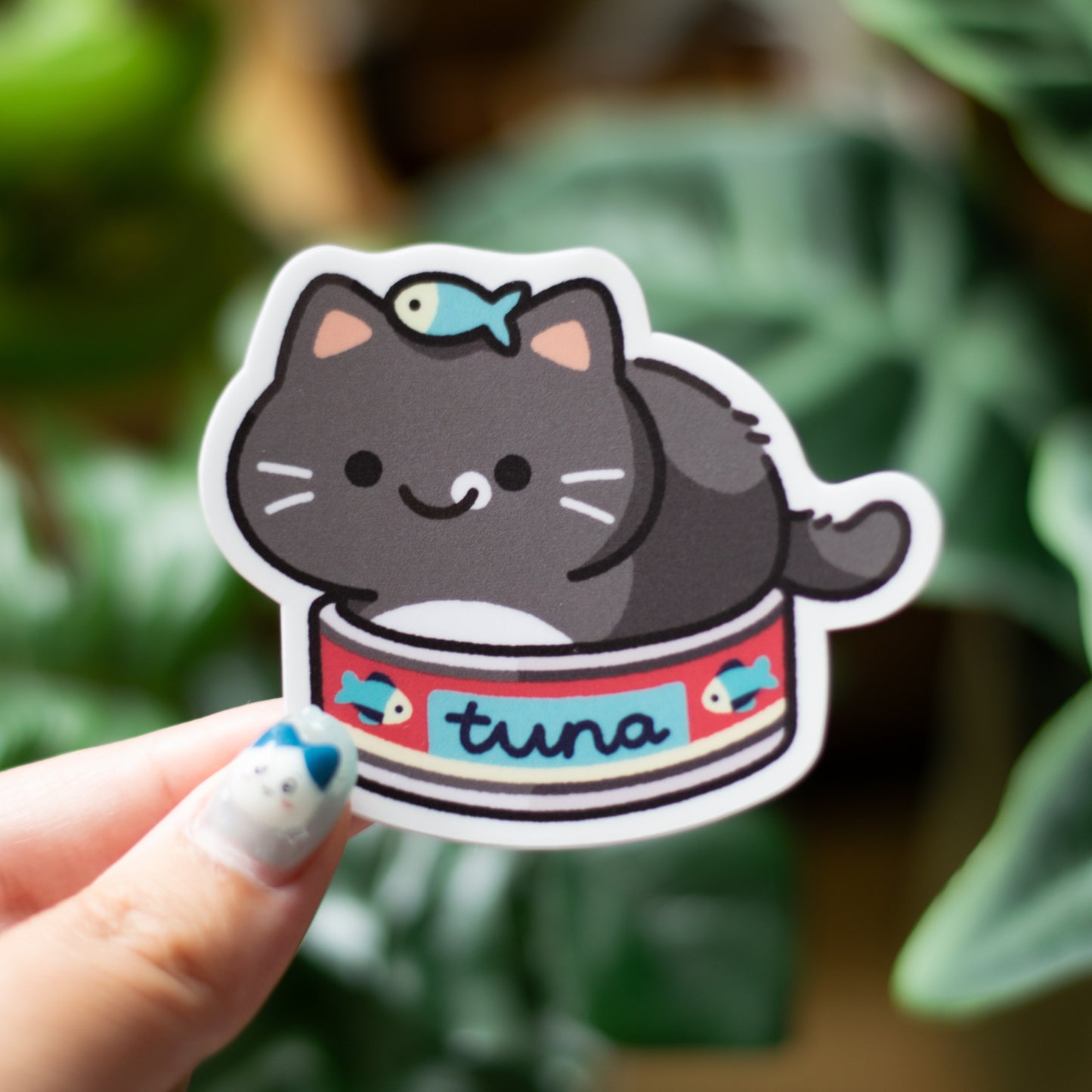 Tuxie Tuna Can Matte Sticker