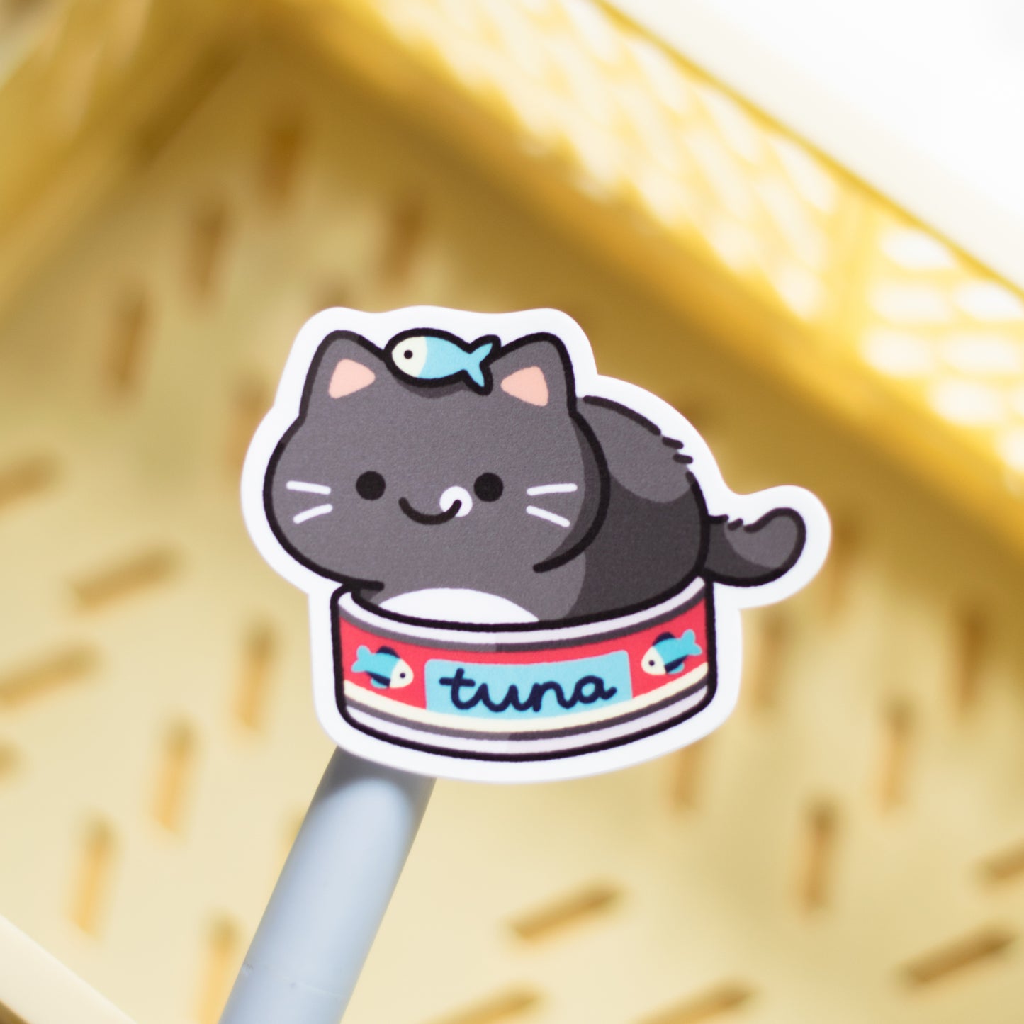 Tuxie Tuna Can Matte Sticker