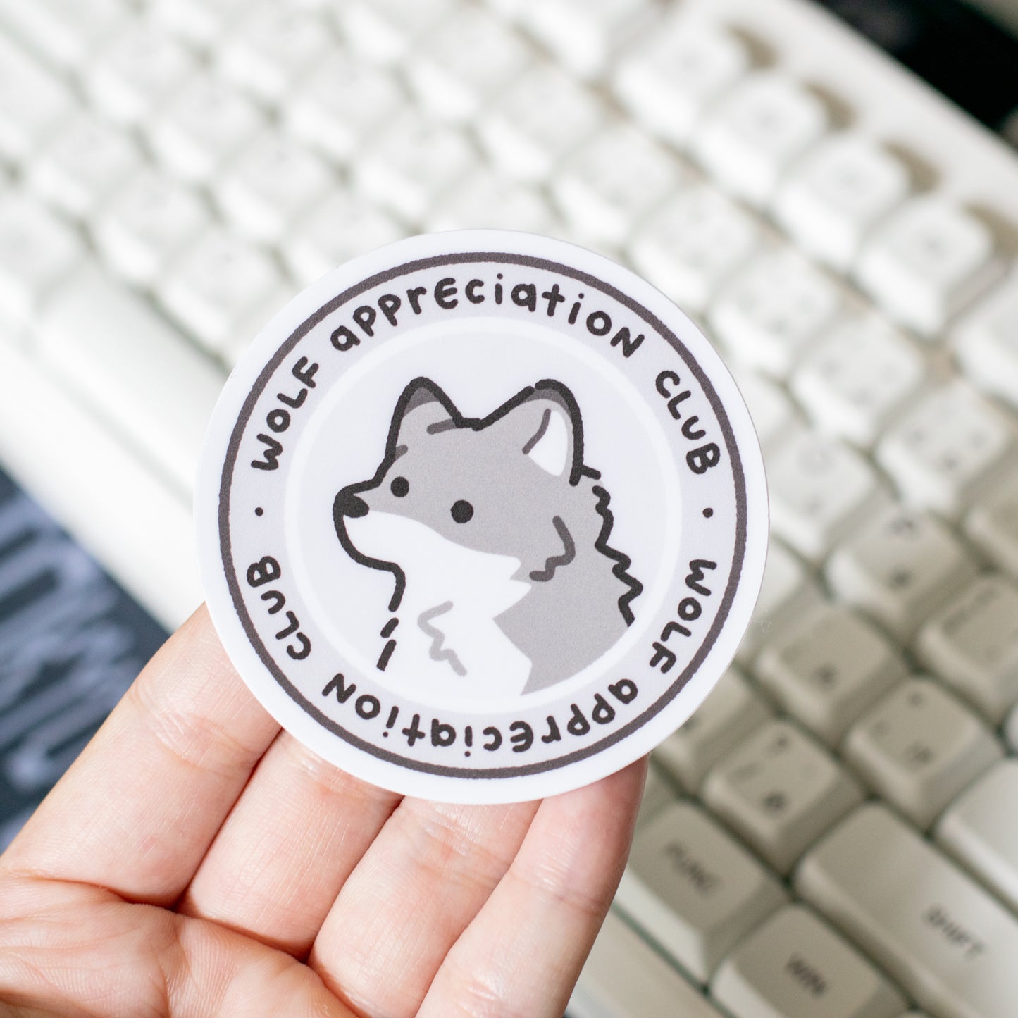 Wolf Appreciation Club Matte Sticker