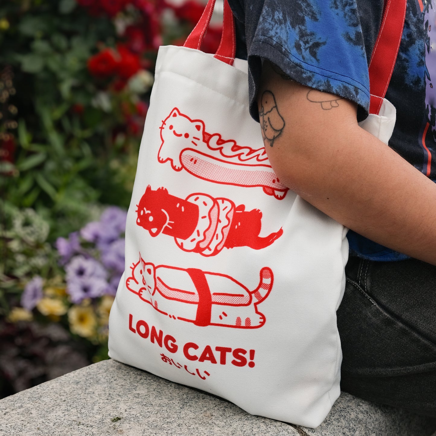Long Cats Oishii Totebag