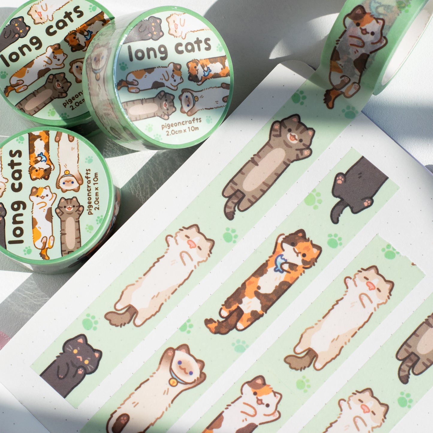 Long Cats V3 Washi Tape