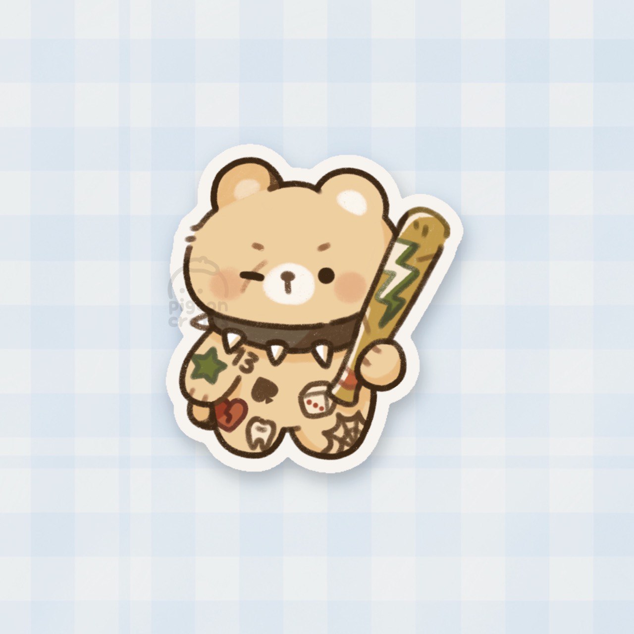 Tattooed Animals Sticker