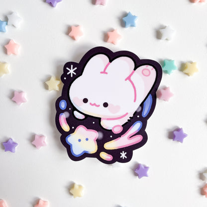 Space Bunny Matte Sticker