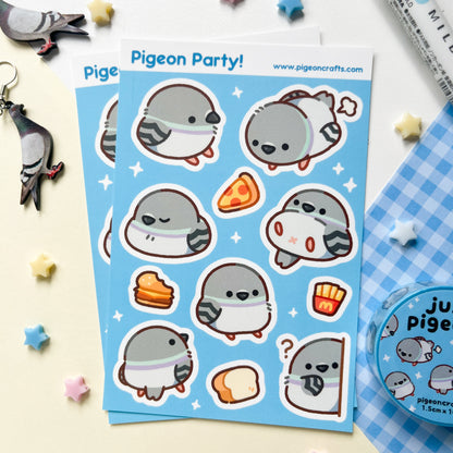 Pigeon Party Sticker Sheet
