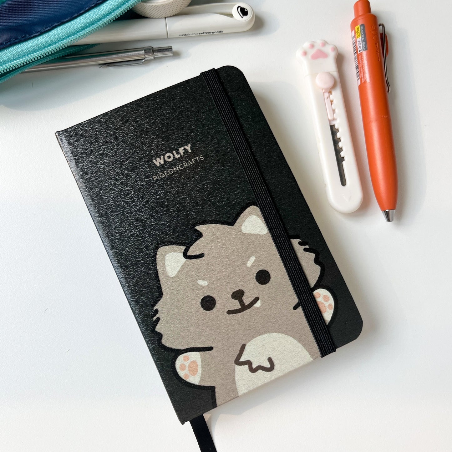 Wolfy A6 Lined Notebook