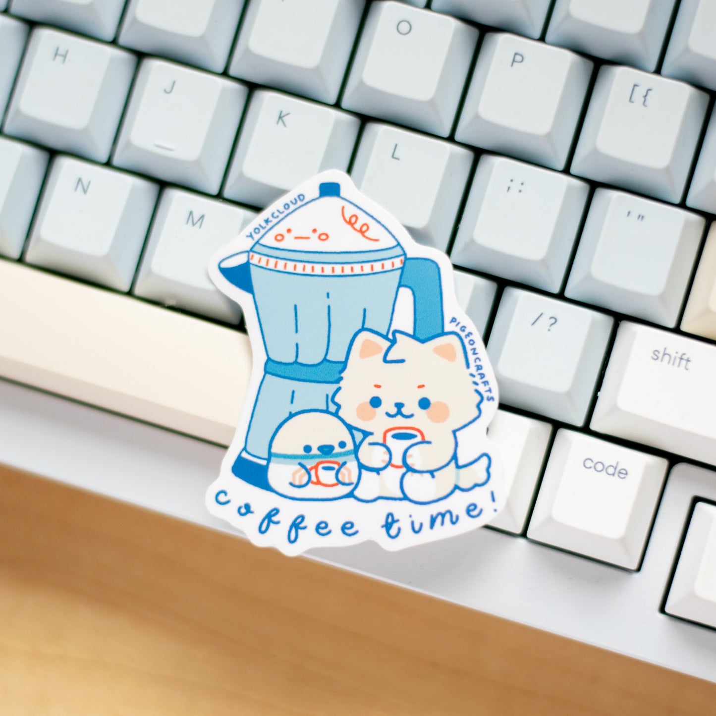 [Yolkcloud x Pigeoncrafts] Limited Edition Collab Sticker