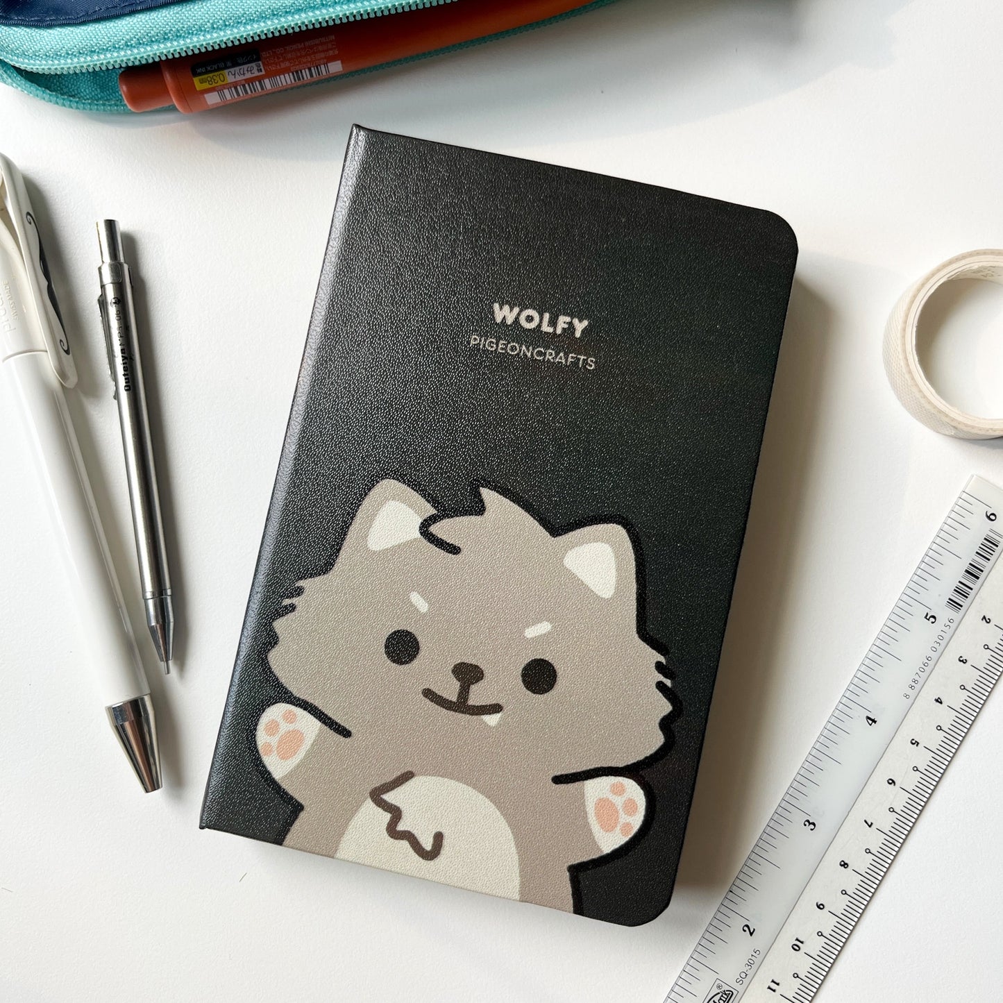 Wolfy A6 Lined Notebook