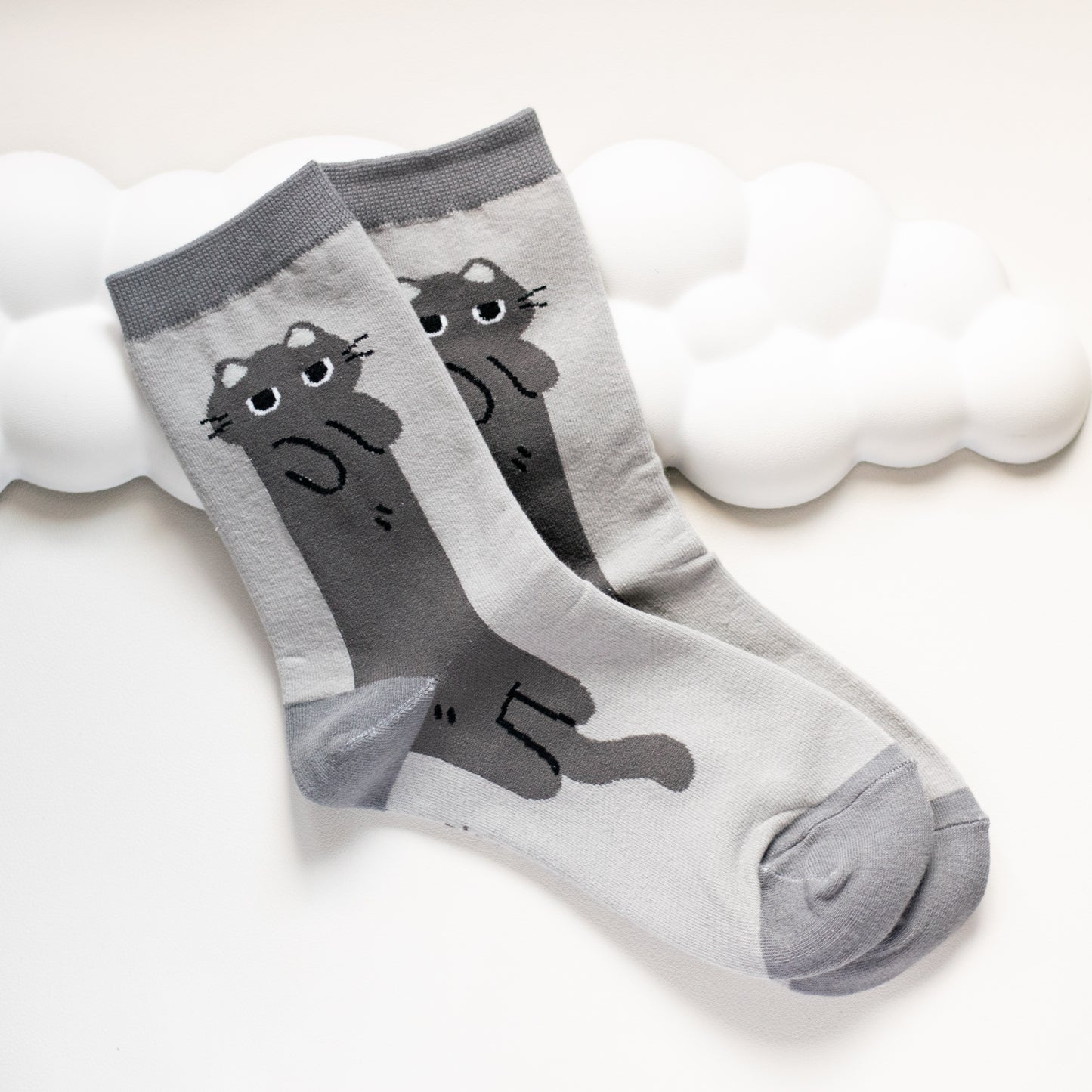 Long Cats Socks (Black)